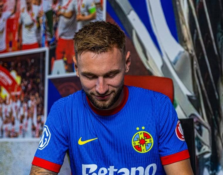 MERCATO OFICIAL! Denis Drăguș, prezentat la FCSB. Ce număr va purta atacantul