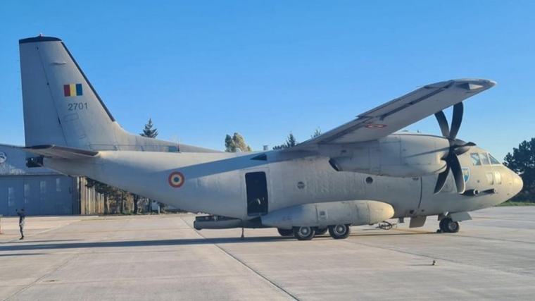 O aeronavă a Forţelor Aeriene Române transportă un pacient cu arsuri în Belgia