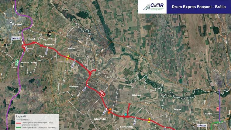 A fost emisă decizia de exproprieri pentru traseul Drumului Expres Focșani-Brăila / Valoarea despăgubirilor este de aproximativ 36 de milioane de lei