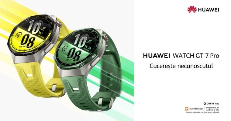 HUAWEI lansează în România seria Watch GT 7 cu monitorizarea sporturilor de iarnă 7 Septembrie 2026