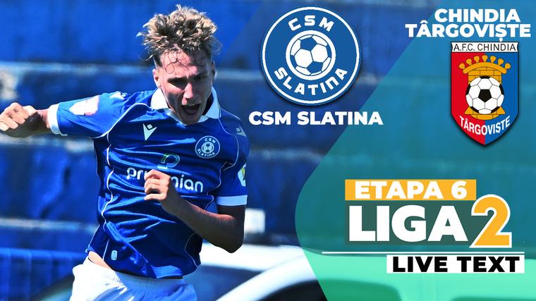 CSM Slatina dă lovitura în prelungiri și câștigă, după ce a avut 2-0 și fusese egalată pe final de Chindia. Trupa olteană revine pe primul loc, cel puțin până duminică
