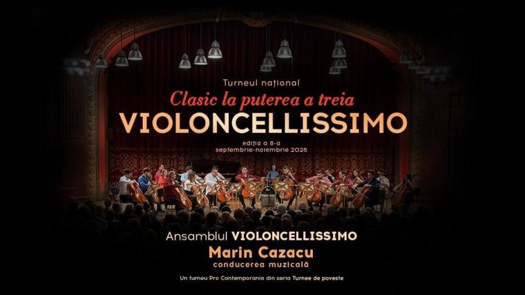 Cea de-a VIII-a ediție a Turneului Național „Violoncellissimo”, în mai multe orașe din România