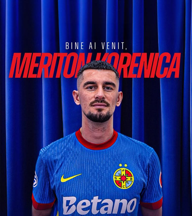 Korenica, prezentat FCSB a anunțat transferul kosovarului. Ce număr va purta