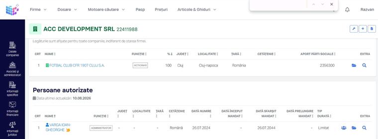 Tranzacție înainte de insolvență CFR Cluj a preluat o firmă controlată de Ioan Varga. Ce se află în spatele operațiunii