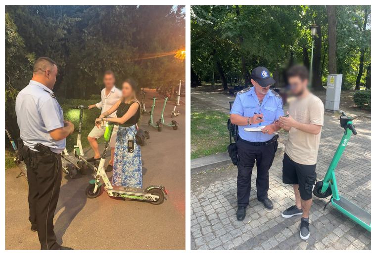 Trotinetele electrice închiriate nu mai pot fi folosite în parcurile din București. Ce amenzi riscă cei care încalcă interdicția