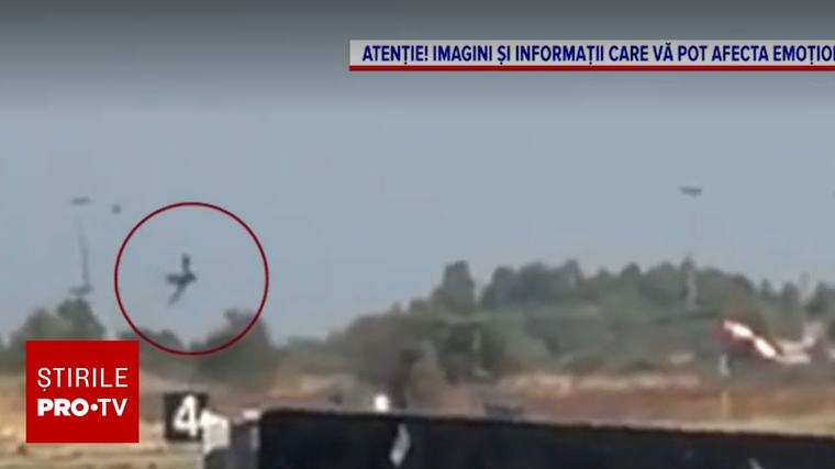 Spectacol aviatic încheiat cu o tragedie. Un avion de luptă s-a prăbușit în Grecia. Piloții au murit