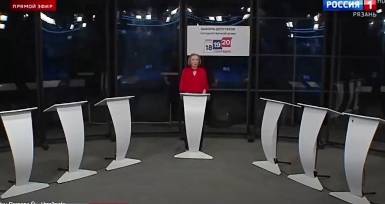 Dezbateri la care nu a venit nimeni. Cum arată emisiunile electorale în Rusia lui Putin