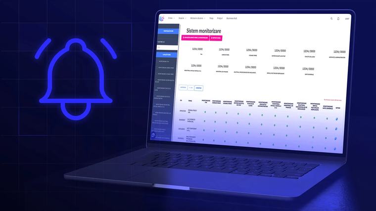Monitorizare firme Primești alerte automate despre schimbările importante ale partenerilor și clienților tăi, fără verificări manuale.