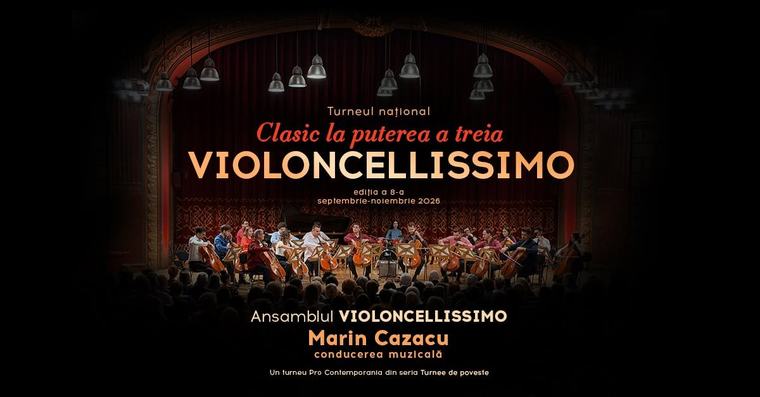 Cea de-a VIII-a ediție a Turneului Național „Violoncellissimo”, în mai multe orașe din România