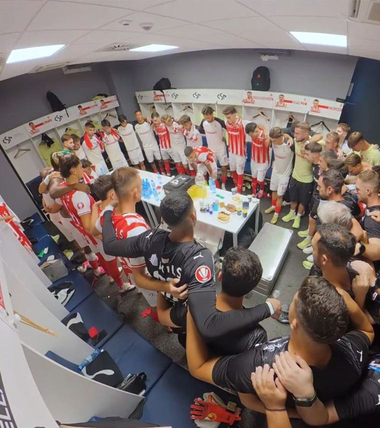 Imagini din vestiarul lui Dinamo VIDEO Ce le-au spus Cîrjan și Campos jucătorilor, la derby-ul cu FCSB: „Vor fi fericiți 6 luni”