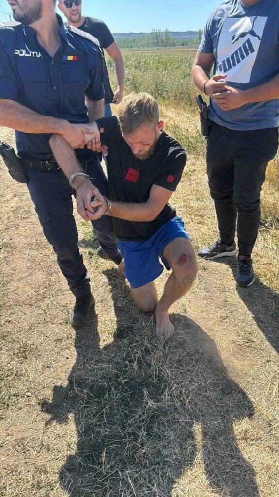Fugar căutat timp de trei zile, prins pe un câmp din Dolj. Peste 100 de polițiști și jandarmi au participat la căutări